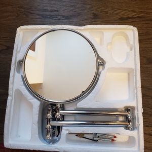 Restoration Hardware Chrome wall mount mirror